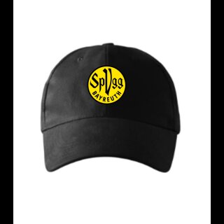 Baseball Cap klassisch schwarz "Logo" Gelb